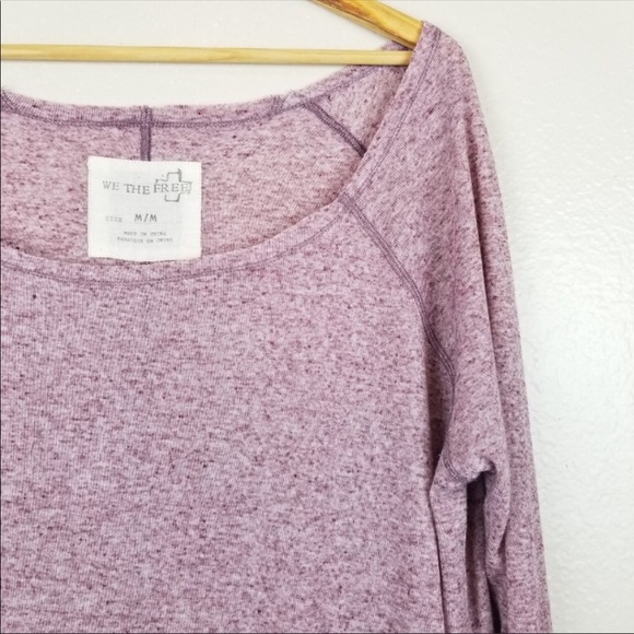 Free People Scoop Neck Long Sleeve Shirt - Picture 2 of 5